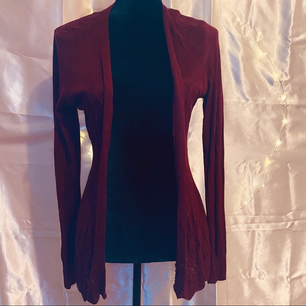 ✨Burgundy cardigan
